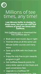 Mobile Screenshot of lastminutegolfer.com